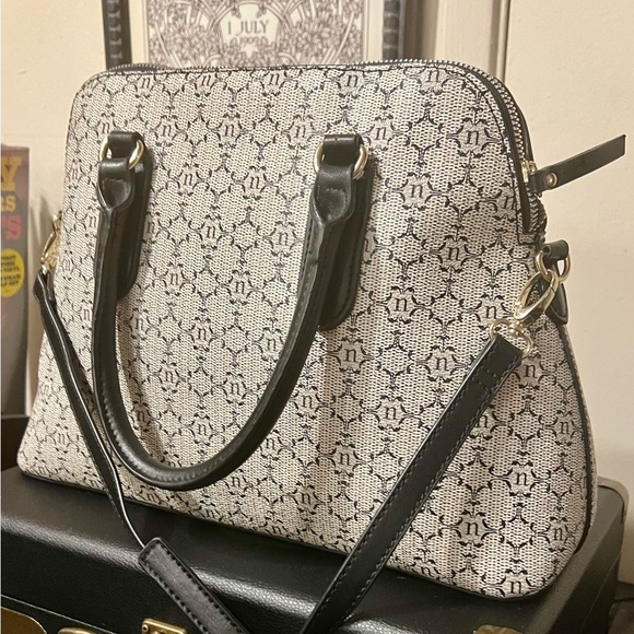 Nanette Lepore Black and Beige Satchel NWOT - Picture 10 of 16